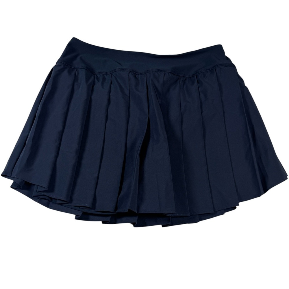 Old Navy StretchTech High Rise Pleated Skort Navy Blue Large NWT Tenniscore